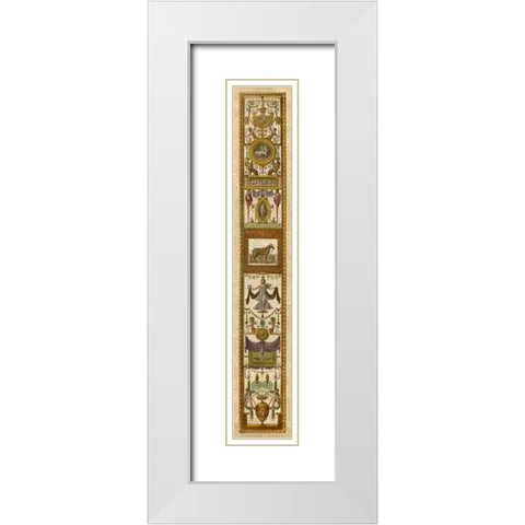 Raffaello Panel I White Modern Wood Framed Art Print with Double Matting by Raffaello