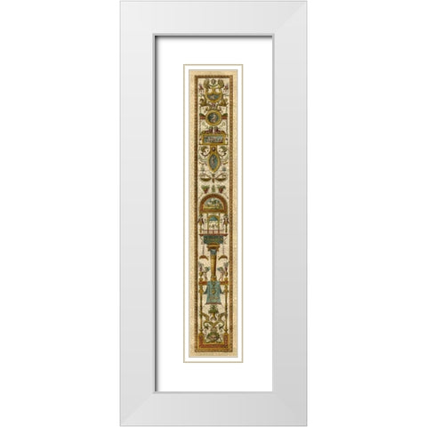 Raffaello Panel II White Modern Wood Framed Art Print with Double Matting by Raffaello