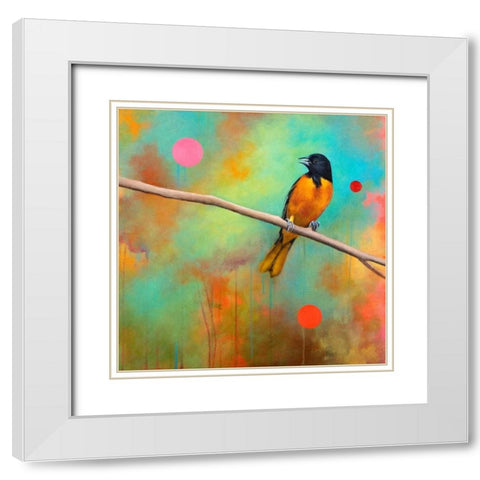 Mysteries of the Universe II White Modern Wood Framed Art Print with Double Matting by Evans, Bridget G.