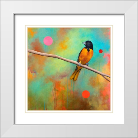 Mysteries of the Universe II White Modern Wood Framed Art Print with Double Matting by Evans, Bridget G.