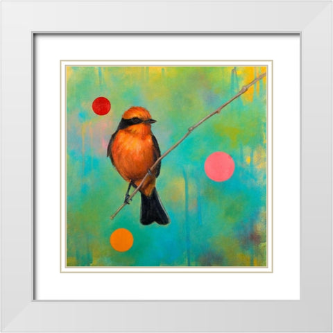 Mysteries of the Universe IV White Modern Wood Framed Art Print with Double Matting by Evans, Bridget G.