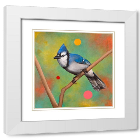 Mysteries of the Universe VI White Modern Wood Framed Art Print with Double Matting by Evans, Bridget G.