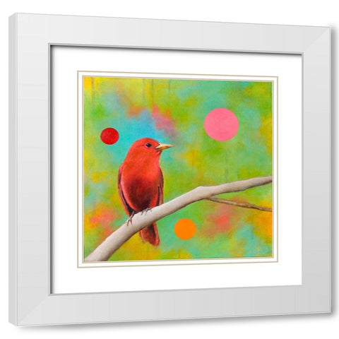 Mysteries of the Universe VII White Modern Wood Framed Art Print with Double Matting by Evans, Bridget G.