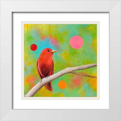 Mysteries of the Universe VII White Modern Wood Framed Art Print with Double Matting by Evans, Bridget G.