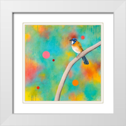 Mysteries of the Universe VIII White Modern Wood Framed Art Print with Double Matting by Evans, Bridget G.