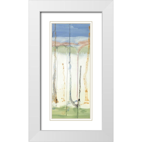 Tributary I White Modern Wood Framed Art Print with Double Matting by Ludwig, Alicia