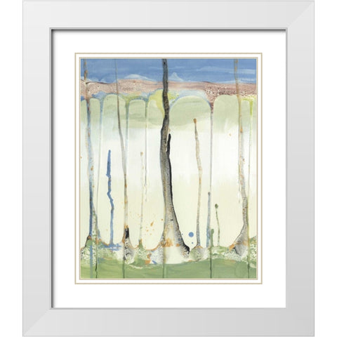 Tributary III White Modern Wood Framed Art Print with Double Matting by Ludwig, Alicia