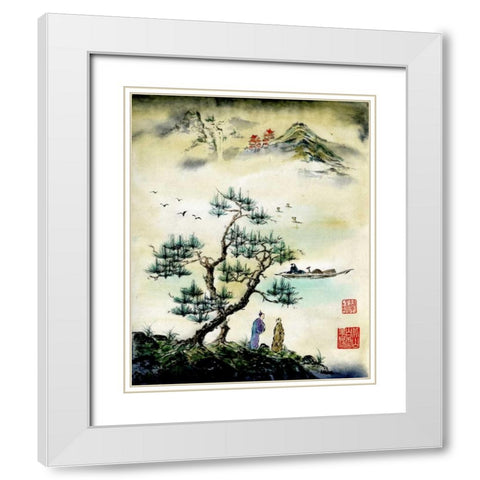 On A Day Like This White Modern Wood Framed Art Print with Double Matting by Rae, Nan
