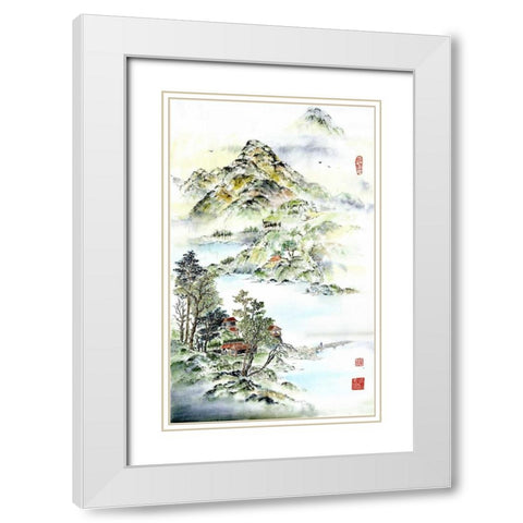 Coming Home White Modern Wood Framed Art Print with Double Matting by Rae, Nan