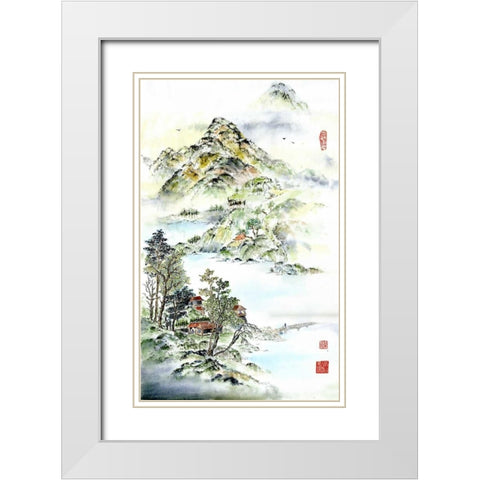 Coming Home White Modern Wood Framed Art Print with Double Matting by Rae, Nan