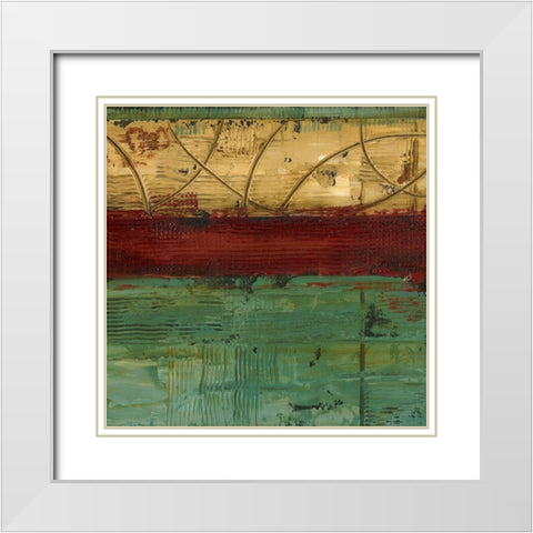 Ribbon Abstract II White Modern Wood Framed Art Print with Double Matting by Harper, Ethan