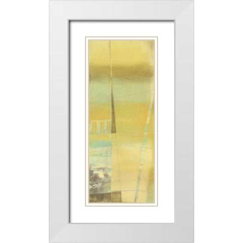 Interconnected I White Modern Wood Framed Art Print with Double Matting by Goldberger, Jennifer