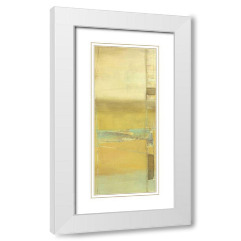 Interconnected II White Modern Wood Framed Art Print with Double Matting by Goldberger, Jennifer