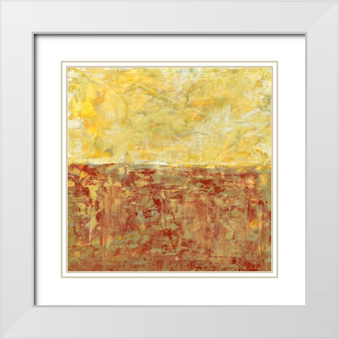 Jasper Glow I White Modern Wood Framed Art Print with Double Matting by Holland, Julie