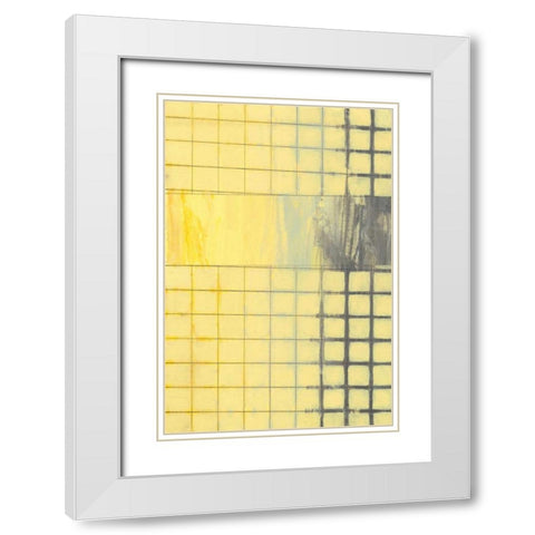 Off The Grid I White Modern Wood Framed Art Print with Double Matting by Goldberger, Jennifer