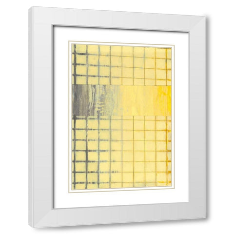 Off The Grid II White Modern Wood Framed Art Print with Double Matting by Goldberger, Jennifer