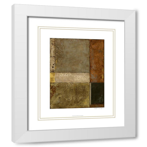 Gilded Age I White Modern Wood Framed Art Print with Double Matting by Meagher, Megan