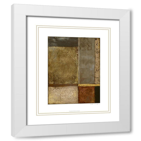 Gilded Age II White Modern Wood Framed Art Print with Double Matting by Meagher, Megan