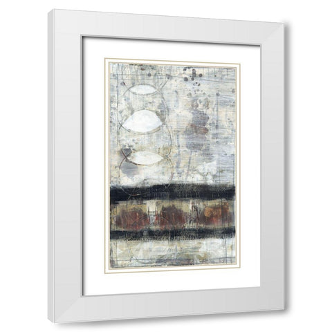 Dark into Light I White Modern Wood Framed Art Print with Double Matting by Goldberger, Jennifer