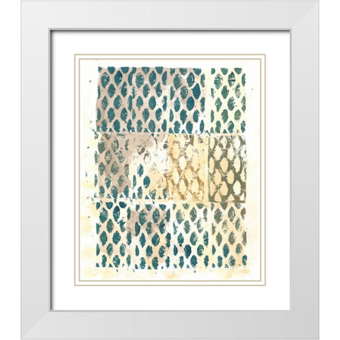 Cadence I White Modern Wood Framed Art Print with Double Matting by Zarris, Chariklia