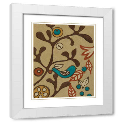 Kookaburra I White Modern Wood Framed Art Print with Double Matting by Zarris, Chariklia