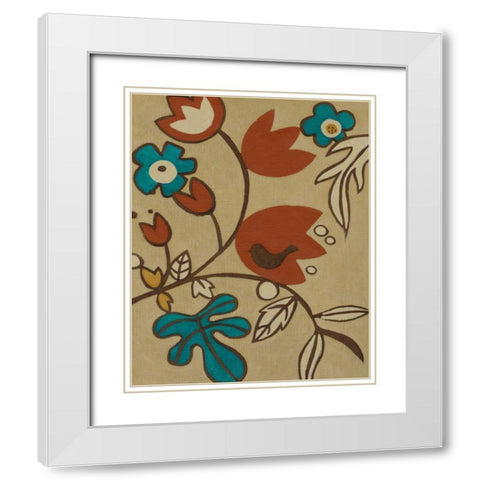 Kookaburra III White Modern Wood Framed Art Print with Double Matting by Zarris, Chariklia