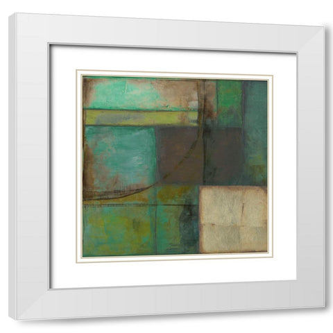 Sea Change I White Modern Wood Framed Art Print with Double Matting by Goldberger, Jennifer