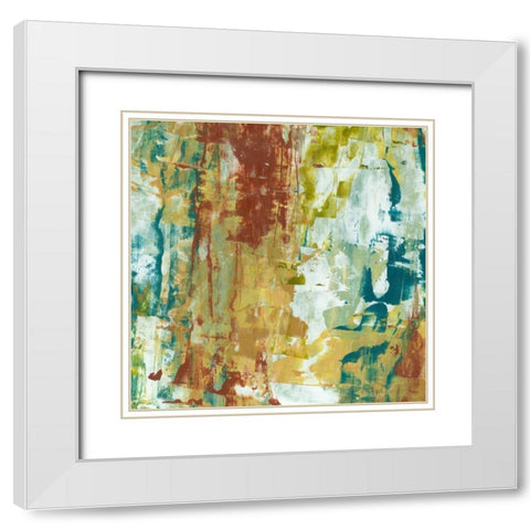 Staccato II White Modern Wood Framed Art Print with Double Matting by Holland, Julie