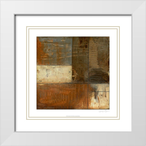 Re-Defined I White Modern Wood Framed Art Print with Double Matting by Goldberger, Jennifer