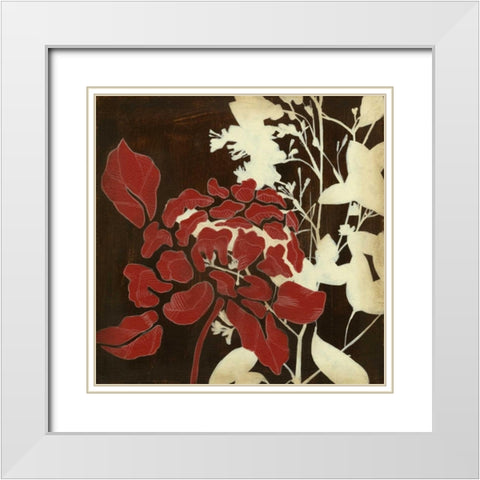 Linen and Silhouettes I White Modern Wood Framed Art Print with Double Matting by Goldberger, Jennifer