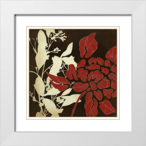 Linen and Silhouettes II White Modern Wood Framed Art Print with Double Matting by Goldberger, Jennifer