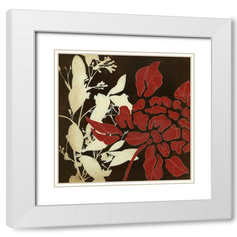 Linen and Silhouettes II White Modern Wood Framed Art Print with Double Matting by Goldberger, Jennifer