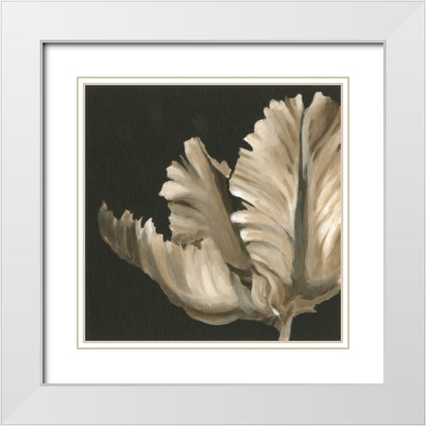 Classical Blooms II White Modern Wood Framed Art Print with Double Matting by Harper, Ethan