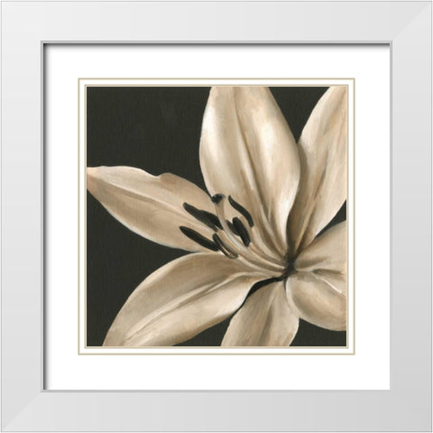 Classical Blooms III White Modern Wood Framed Art Print with Double Matting by Harper, Ethan