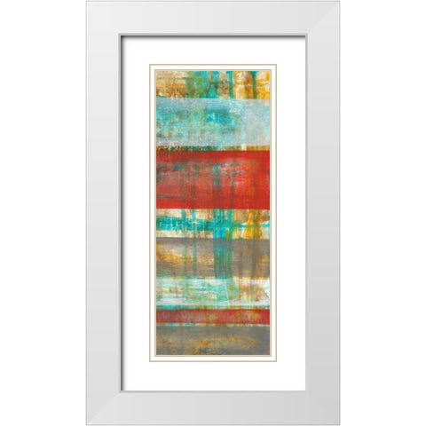 Suspended Kinesis II White Modern Wood Framed Art Print with Double Matting by Goldberger, Jennifer