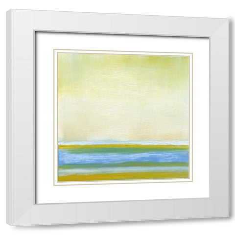 At the Beach II White Modern Wood Framed Art Print with Double Matting by Gordon, Sharon