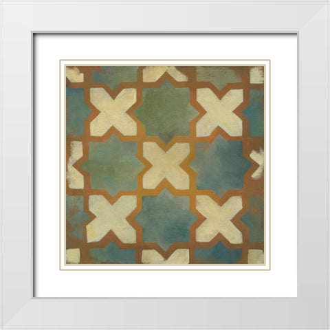 Rustic Symmetry II White Modern Wood Framed Art Print with Double Matting by Zarris, Chariklia