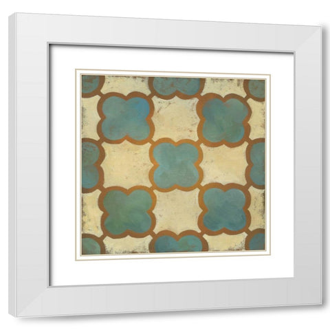Rustic Symmetry IV White Modern Wood Framed Art Print with Double Matting by Zarris, Chariklia