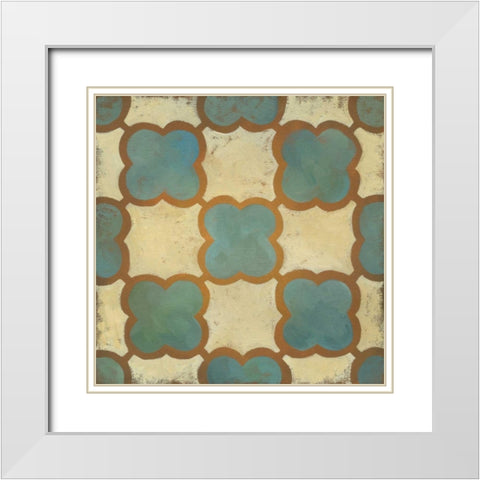 Rustic Symmetry IV White Modern Wood Framed Art Print with Double Matting by Zarris, Chariklia