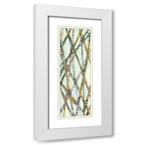 Lemongrass III White Modern Wood Framed Art Print with Double Matting by Fagalde, Jarman