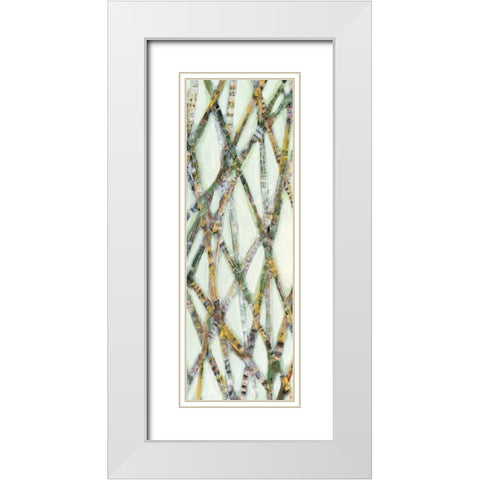 Lemongrass III White Modern Wood Framed Art Print with Double Matting by Fagalde, Jarman
