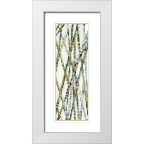 Lemongrass IV White Modern Wood Framed Art Print with Double Matting by Fagalde, Jarman