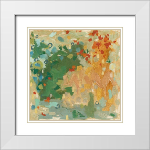 Delight II White Modern Wood Framed Art Print with Double Matting by Meagher, Megan