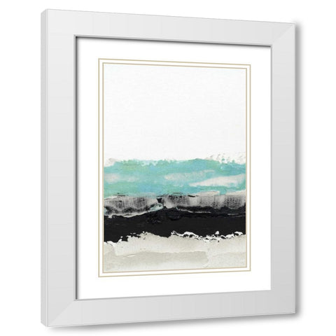 Permafrost I White Modern Wood Framed Art Print with Double Matting by Ludwig, Alicia