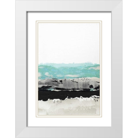 Permafrost II White Modern Wood Framed Art Print with Double Matting by Ludwig, Alicia