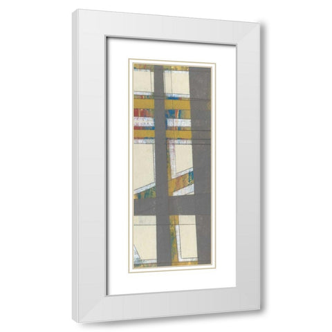 Primary Industry II White Modern Wood Framed Art Print with Double Matting by Goldberger, Jennifer