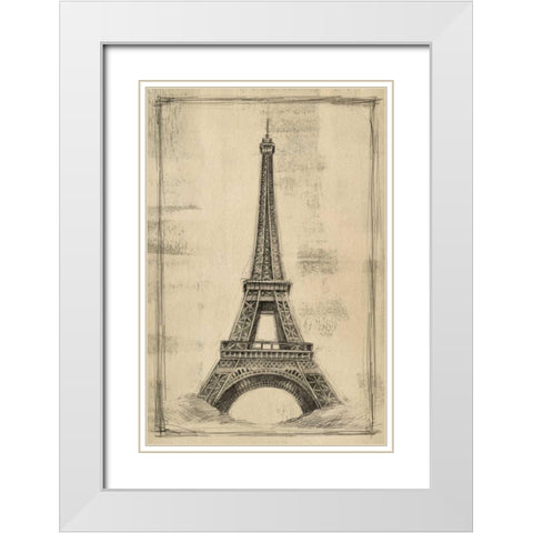 European Icons I White Modern Wood Framed Art Print with Double Matting by Harper, Ethan