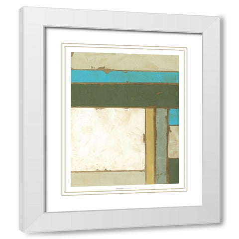 Weathered Paneling I White Modern Wood Framed Art Print with Double Matting by Goldberger, Jennifer