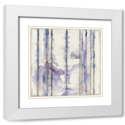 Visible Sound I White Modern Wood Framed Art Print with Double Matting by Goldberger, Jennifer