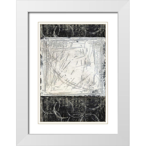Kinetic Geometry II White Modern Wood Framed Art Print with Double Matting by Harper, Ethan